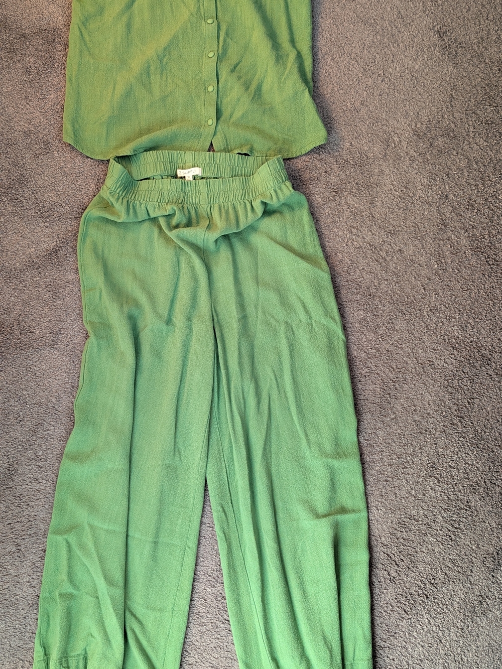 Z-supply Tank/Pant Set in Lawn Green (XS/S)